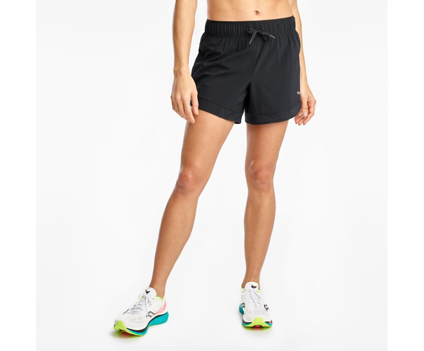 Saucony Outpace 5" Shorts Dam Svarta | Sverige 256LIS